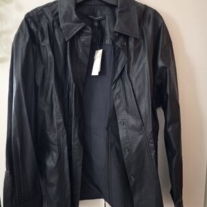 Banana Republic Classic Black Leather Jacket